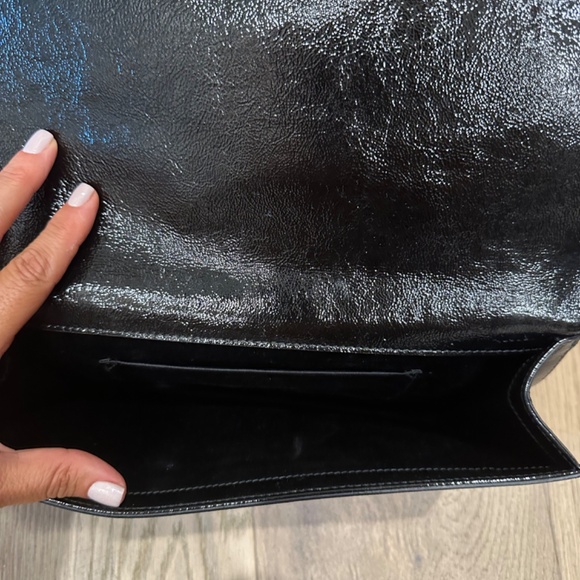 YSL Belle de Jour Clutch Leather Black Large - Picture 3 of 4